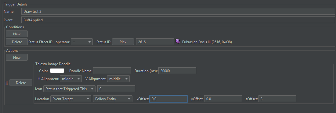 Doodle Easy Trigger Example