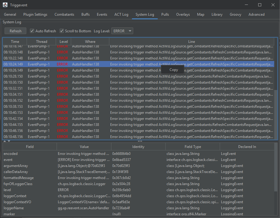 System Log